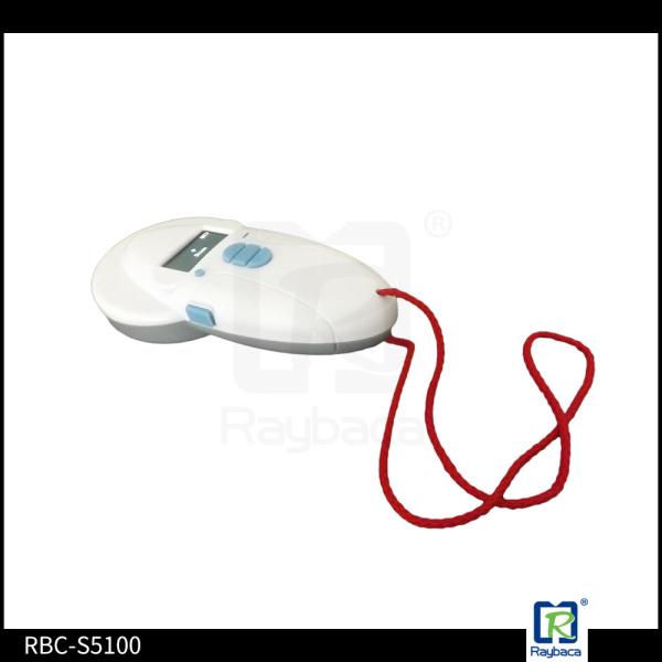 Handheld Dog Rfid Reader , LF White Eid Tag Reader For Animal Microchip