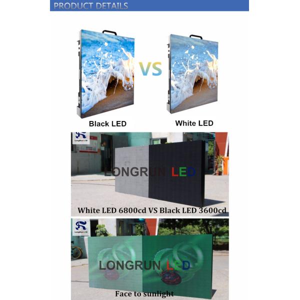 Advertising Use Outdoor Rental LED Display P3.91 With High Contrast Color