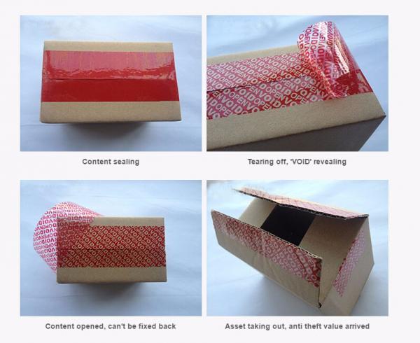 void security tape tamper evident tape for carton sealing