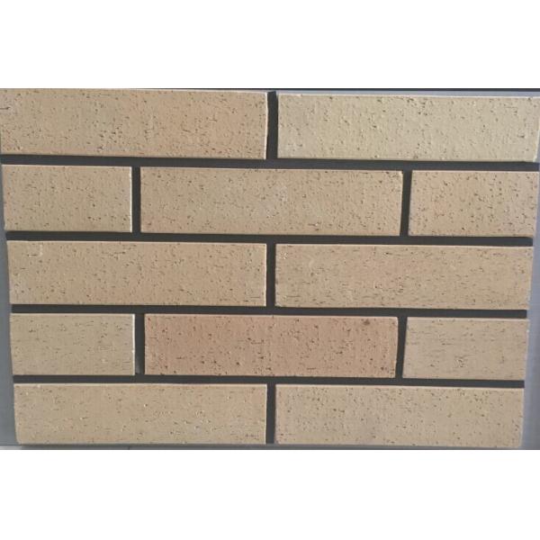 Solid Wire Cut Outdoor Brick Paneling , Brick Veneer Panels Exterior 12mm Thickness