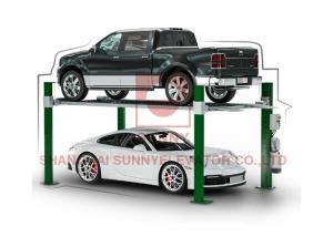 China Tube Column Type 4 Post Car Parking Lift With High Lifting Capacity 4 / 5 Tons on sale