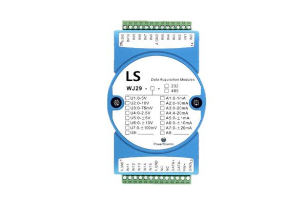 Buy LS-WJ29 AD DA Converter 16-CH Analog Signal To RS485/232 Modbus Converters at wholesale prices
