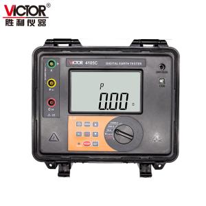 China IEC61557 VICTOR 4105C Digital Ground Resistance Tester on sale