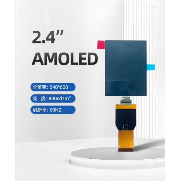 2.4 inch AMOLED display front view