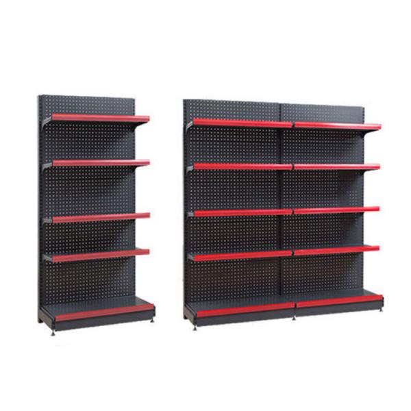 Supermarket Gondola Racking / Display Shelf / Wall Shelves For Runda Good Load Capacity