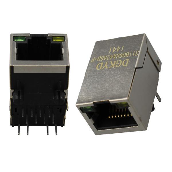 Quality 25.4Mm 100M 1x1 Tap Up RJ45 Ethernet connector with POE for network cable plug for sale