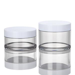 Quality 100ml Cream Packaging Jar 71mm Diameter Screen Printing With Easy Open Cap for sale
