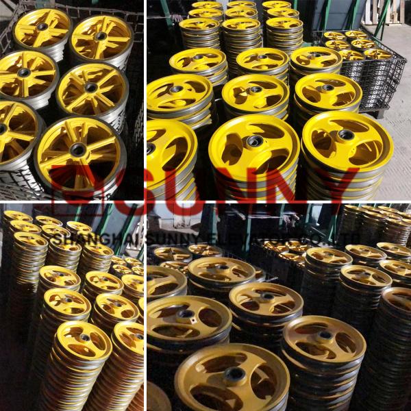 CE Standard Elevator Spare Parts Traction Sheave 300-1500kg Load