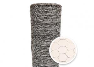 Quality 2 inch Galvanized Chicken Wire Mesh Hex Netting 6 ft X 80 ft 20 Gauge for sale