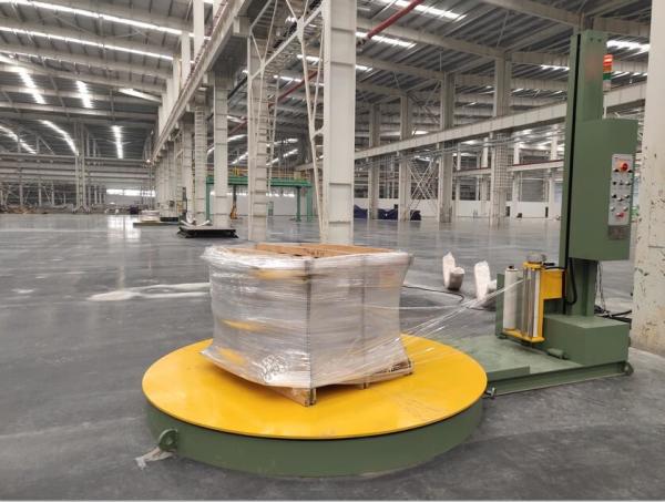 Fully Automatic Pallet Wrapper Remote Control Pallet Packing Machine With Scale