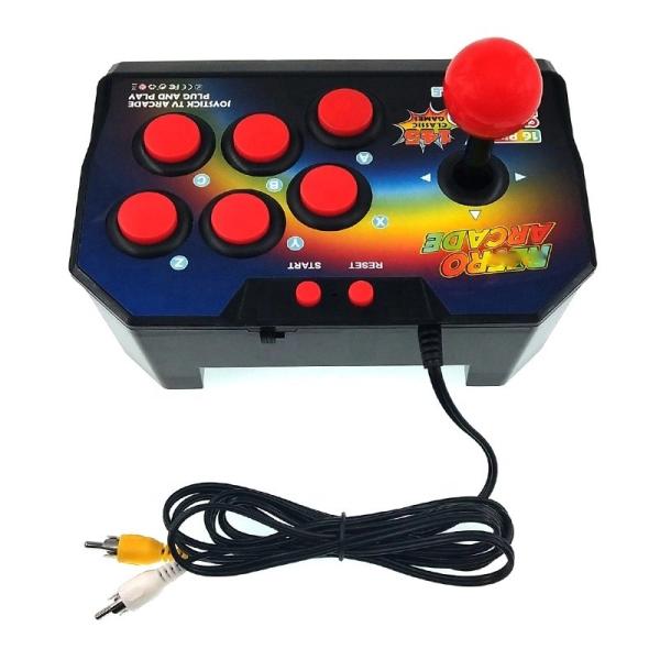 Buy 16 Bit Built-in 145 Arcade Game Retro Joystick Video Game Consoles Pocket  ABS Console Players Stick Controller Console AV at wholesale prices