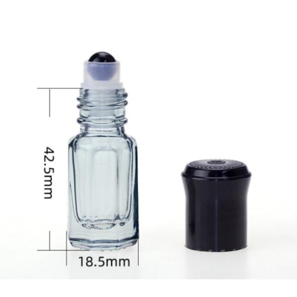 3ml Color Cover Plastic Cover Small Roll On Bottles With Glass Marbles