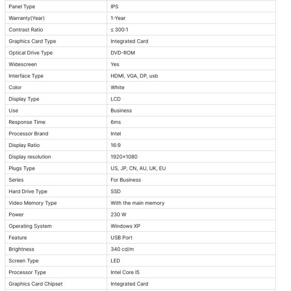 DK270ZD 27 Inch AIO For Business Gaming Business Computer All in one