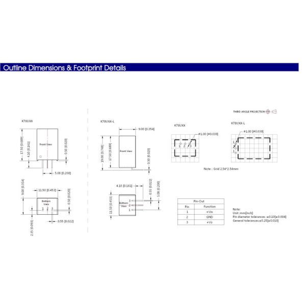 K78U12-500 Mornsun K78UXX-500 DC-DC Converter power IC module