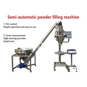 China 120ml Semi Automatic Powder Filling Machine Auger 0.8kw Small Dose on sale