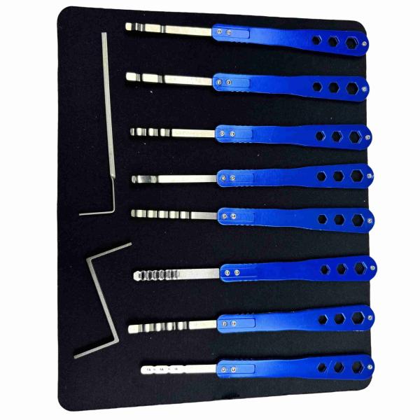 8pcs Lock Pick Hook Blue House Lock Pick Set XQ Honest for self study