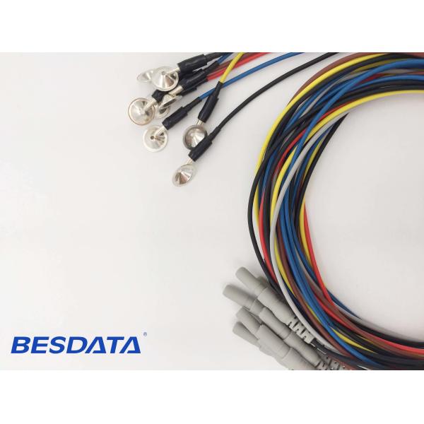 PVC Jacket Wire With Sintered Silver Silver Chloride EEG Electrodes