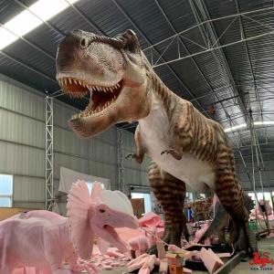 China 15m Realistic Animatronic Dinosaur Lifesize Jurassic Park T Rex Dinosaur on sale
