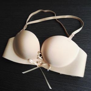 Quality upgrade cloth  airbag strapless push up  bra for sale