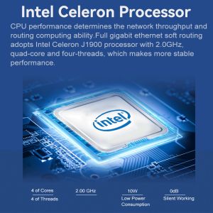 Intel J1900 Mini PC Firewall PFsense 4 Gigabit LAN Windows 10 Supports Dual