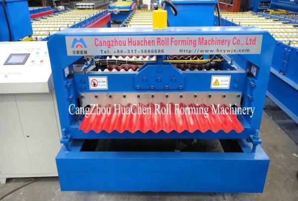 Galvanized Metal Roof Ridge Cap Roll Forming Machine with 2 Years Warranty