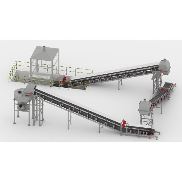 Mining Stone Heavy Duty Conveyor Belt Equipment 1.25m/S 800mm Width