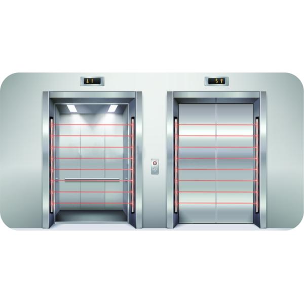 Compact Blanking Safety Light Curtains For Tight Spaces Long Range Quick Calibration