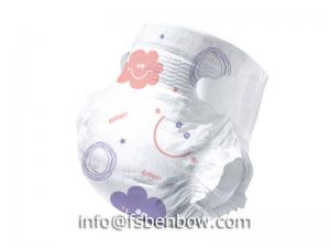 China Anti Leak Disposable Printed Baby Premium Compostable Baby Wear Taped Diaper on sale