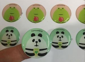 China Custom printing self adhesive round epoxy dome resin gel sticker on sale