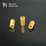 Gold 3D Multi Unit Scan Body MUA 3shape Scan Body With Multiple Scanners