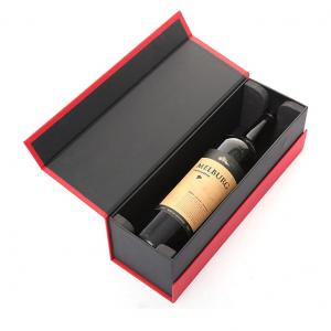 Quality Custom Logo Rigid Cardboard Wine Glass Packaging Boxes With Magnetic Closure for sale