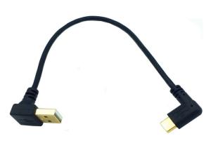 Type C Right Angle USB Data Cable Connector 10 Gbps Transfer Speed For Audio