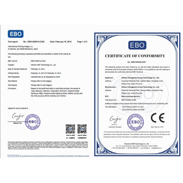 Wall Printer CE RoHS certificate 3D Photo Vertical Unlimited Width Wall Inkjet Printer