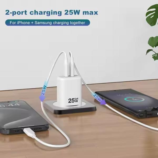 Factory Direct PD 25w Charger KR UK EU US Plug 20W 25W USB C Chargers 5V3A Portable Mobile Phone 25w GaN Fast Charger Type C