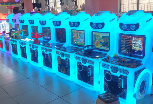 Mini Pusher Coin Operated Joystick Game Machine For Kids 6+ Years Arcade Game