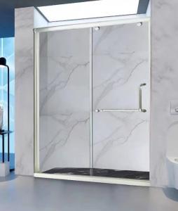 Quality One Fixed One Sliding Aluminium Shower Door 1.9M Height 1.8M Width Polishing for sale