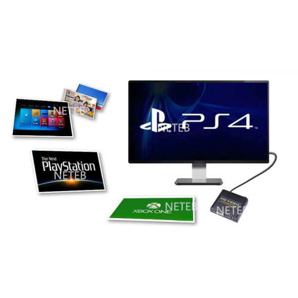 HDMI to VGA converter HD 1080P audio XBOXone PS4 player connected to the computer display
