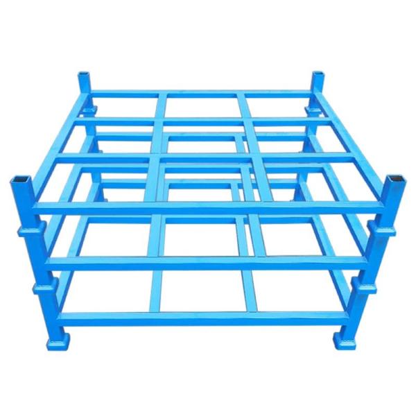 Buy ODM Stackable Pallet Rack Wathet Galvanized Stackable Metal Pallets at wholesale prices