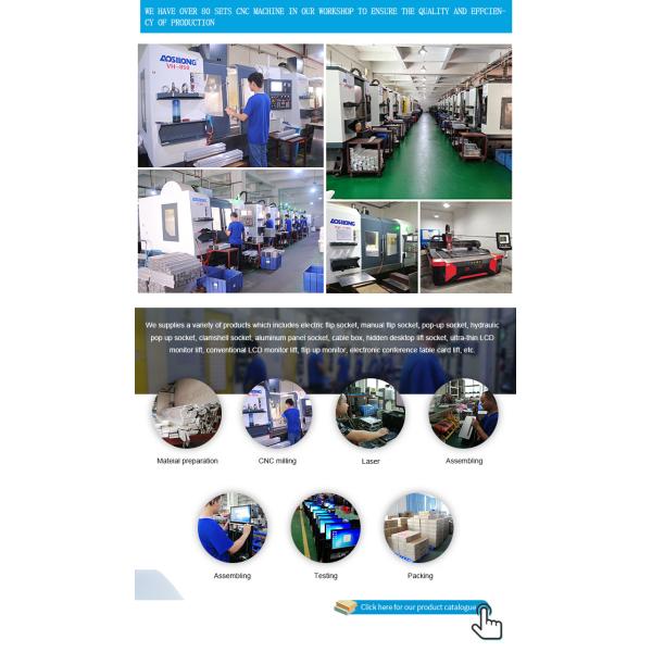 Motorized Retractable Flip Up Monitor TV LCD 1920x1080