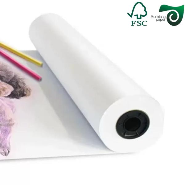 80gsm White Bond Plotter Paper Rolls For CAD Printers Available In 50m 100m 150m Lengths