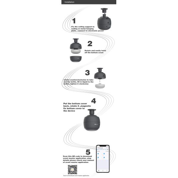 10W Industrial Hotel Essential Oil Diffuser Fragrance Silent FCC