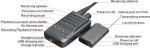 CW04 Mini Wireless Remote Audio Transmitter Receiver Spy Bug W/ Voice Recording