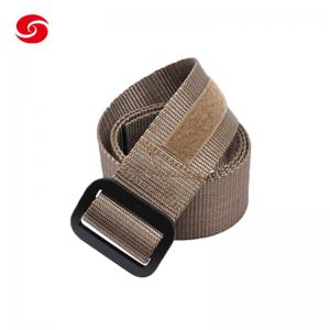 China Military Army Tactical Belt With Aluminum Buckle Khaki Riggers Belt on sale