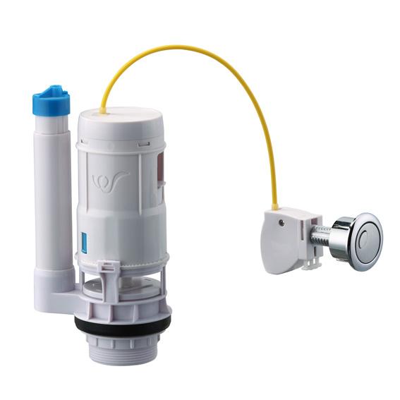 Buy Flush Valve Cable Control With Chrome Plated Push Button Dual Flush For 2 PC Toilet From Xiamen China at wholesale prices