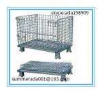 Large customized foldable wire mesh container