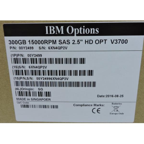 00Y2428 00Y2499 IBM Hard Disk 300GB 15K SAS 6Gb V3500 V3700 1 Year Warranty