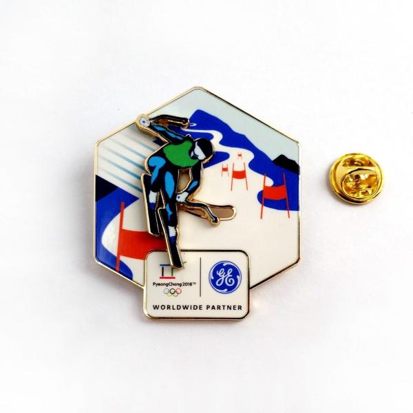Buy UV Printing  Spinning Pin Badge with Polished Finish Expert Craftsmanship and Customizable Design at wholesale prices
