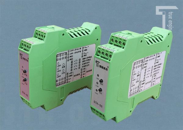 DC 24V Power Tension Amplifier Connecting Two Load Sensors Green Color Tension