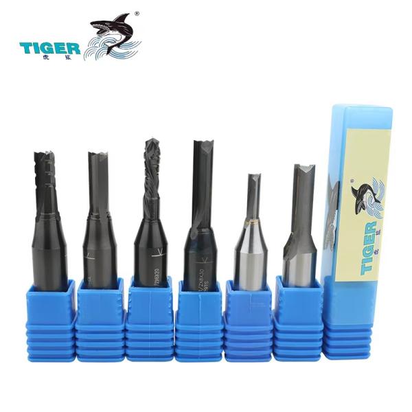 Tiger 1 /2*6mm*22mm Three Blade Woodworking Straight Blade T007 Carving Machine Slotting Woodworking Milling Cutter