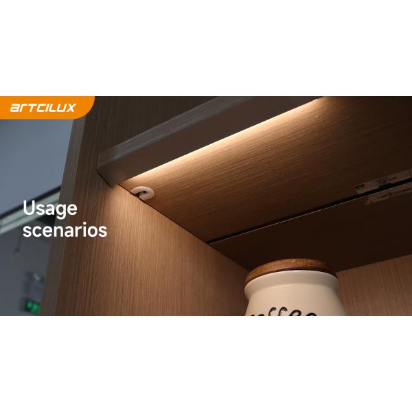 Cabinet Lights A230A Silver Aluminum Lighting for Bedroom with Easy Installation and CCT 3000-4000-6000K